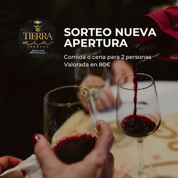 menu 2 of Tierra Mía terraza