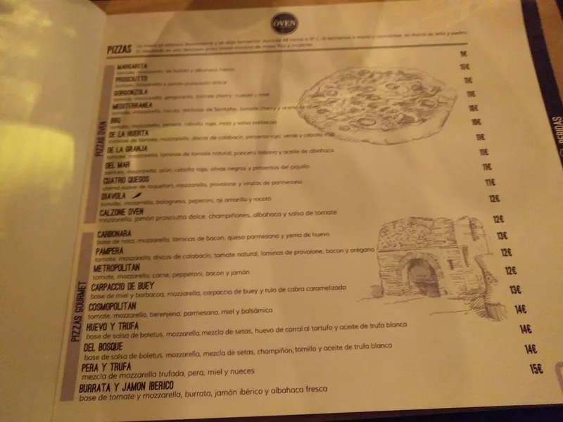menu 1 of Oven Mozzarella Murcia