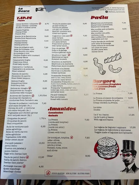 menu 0 of La Fresca