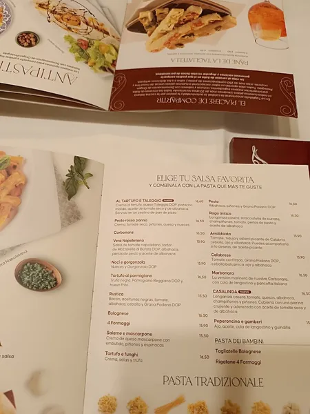 menu 0 of Restaurante La Tagliatella | Jerónimo Zurita, Zaragoza