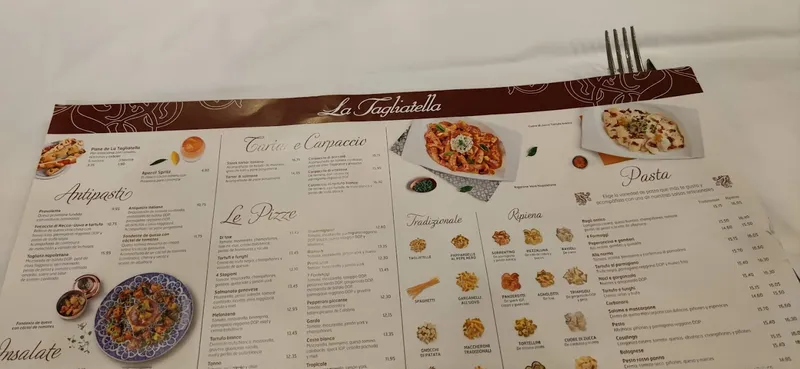 menu 2 of Restaurante La Tagliatella | Jerónimo Zurita, Zaragoza