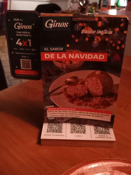 menu 1 of Ginos