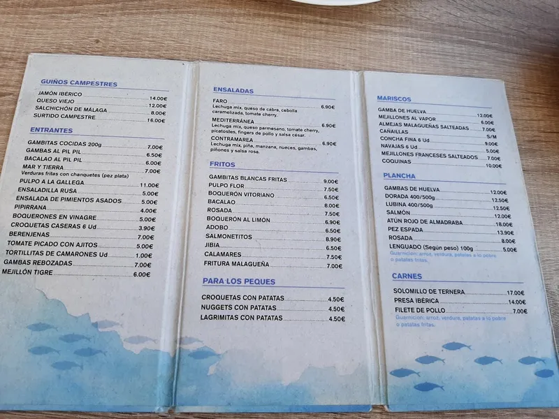 menu 0 of Contramarea Cocedero & Freiduría