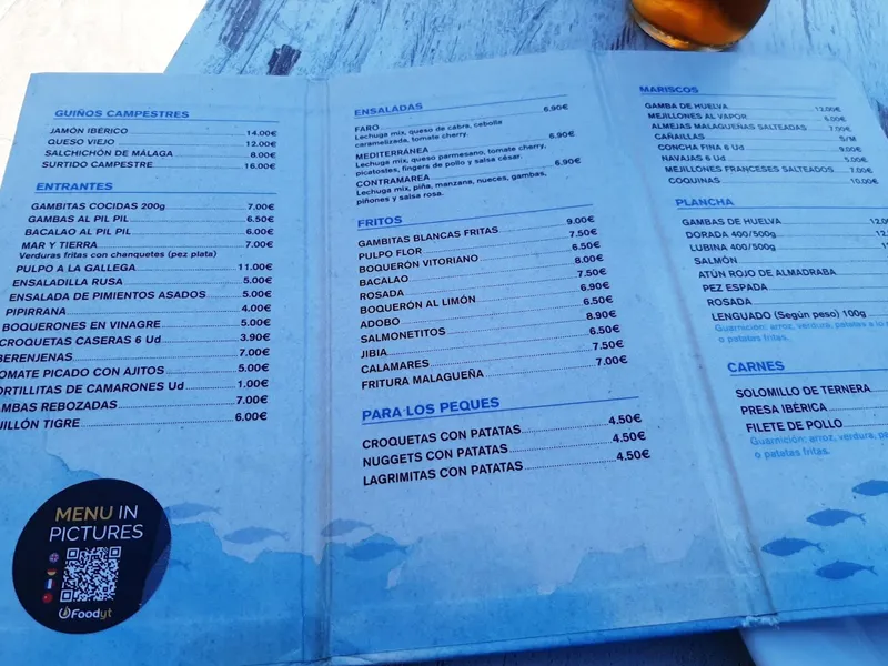 menu 2 of Contramarea Cocedero & Freiduría