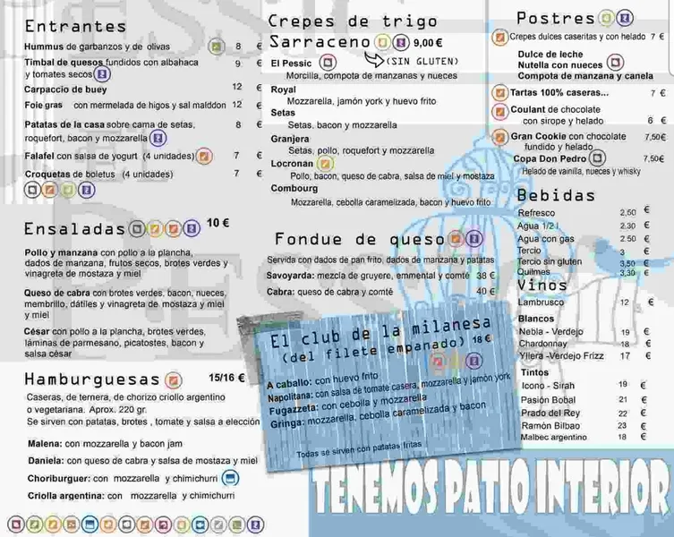 menu 0 of El Pessic