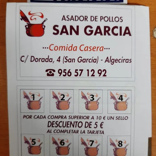 menu 0 of Asador de Pollos San García