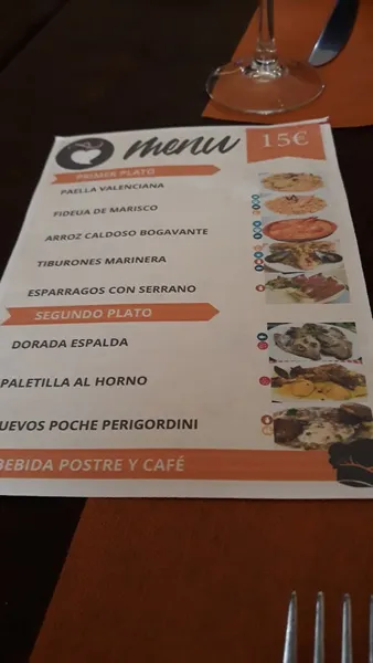 menu 2 of Restaurante Tevar SL