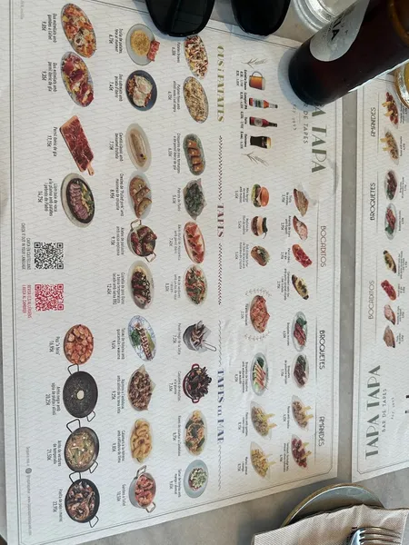 menu 0 of Tapa Tapa Xiringuito