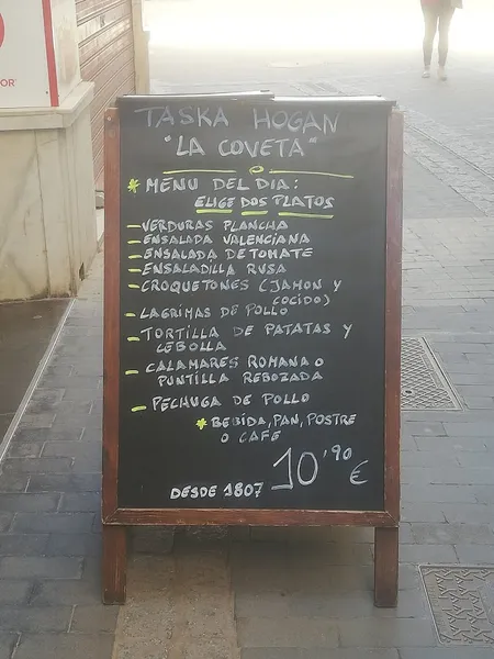 menu 2 of Tasca Hogan “La Coveta”