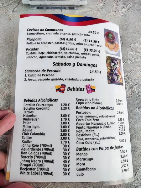 menu 0 of Restaurante delicias latinas