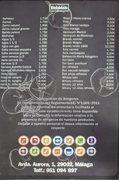 menu 0 of Cafetería Plata