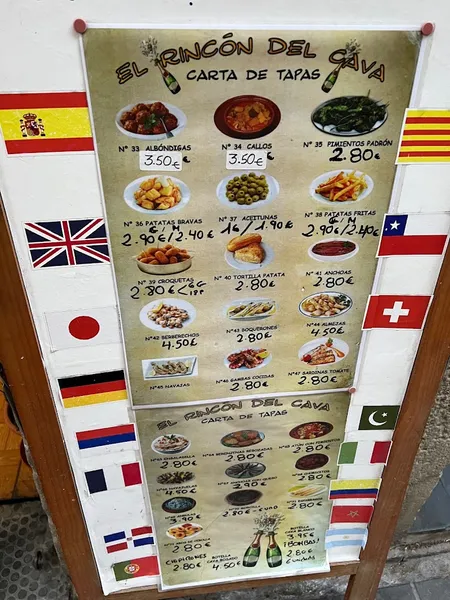 menu 0 of El Rincón del Cava