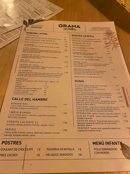 menu 0 of Restaurante Gramabar "Villaverde"