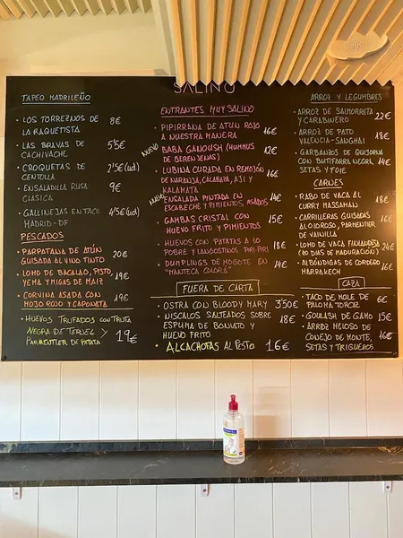 menu 0 of SALINO