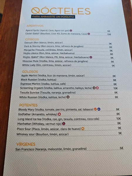 menu 0 of Restaurante Qálido