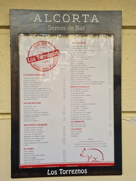 menu 0 of Bar Los Torreznos