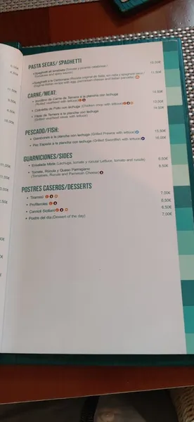 menu 0 of Restaurante Da Saveria