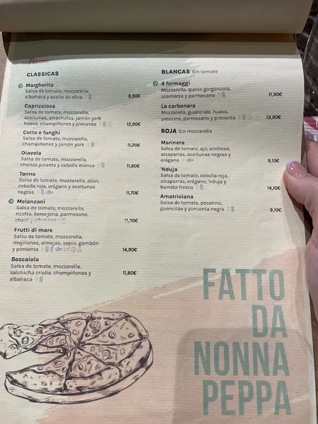 menu 1 of Da Nonna Peppa