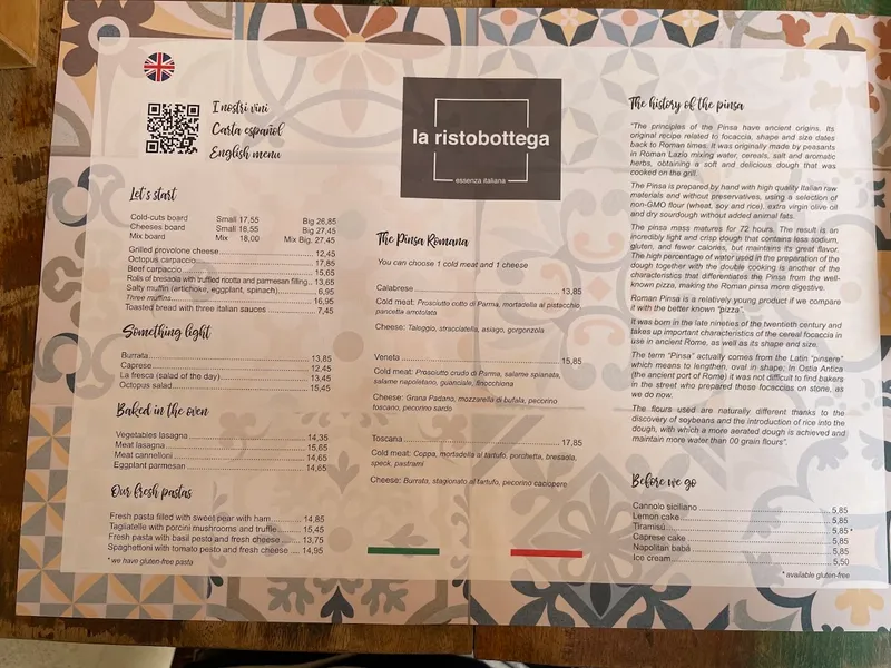 menu 0 of La ristobottega