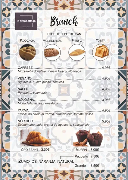 menu 1 of La ristobottega