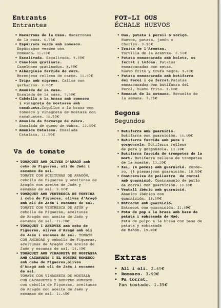 menu 0 of Can Martí Restaurant