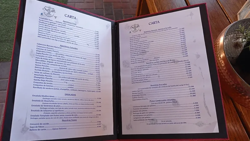 menu 0 of Restaurante Carlos