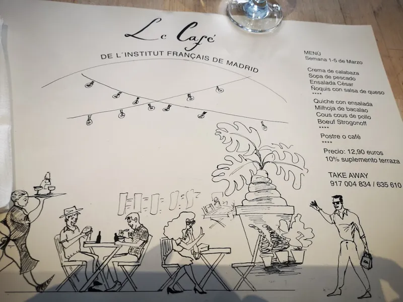 menu 1 of Café de l’Institut français