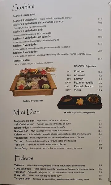 menu 0 of HANAKURA