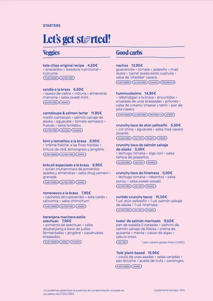 menu 0 of Flax & Kale Trafalgar