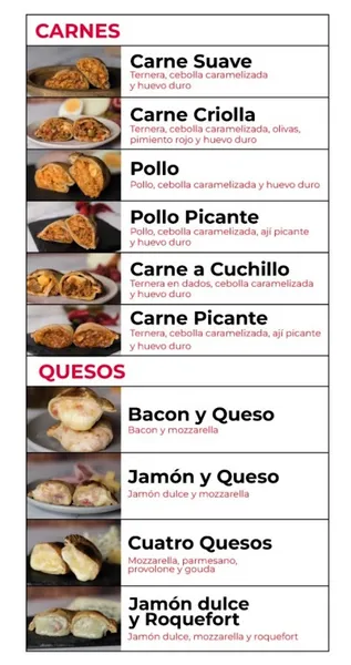 menu 0 of EMPANADA CLUB