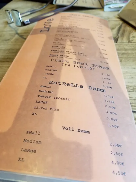 menu 2 of Mamúa Café Bar