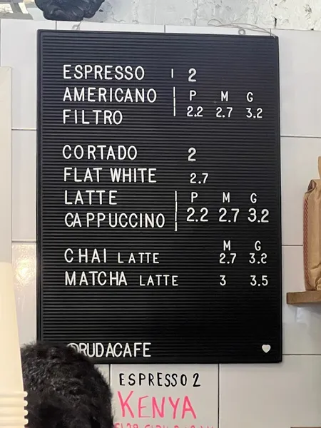 menu 0 of Ruda Café