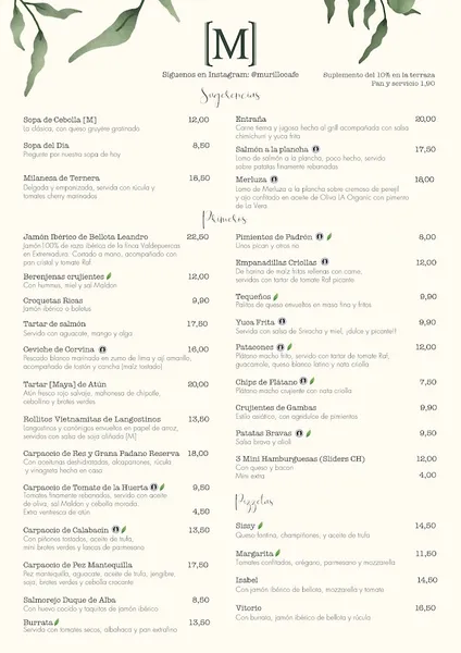 menu 1 of Murillo Café - Restaurante