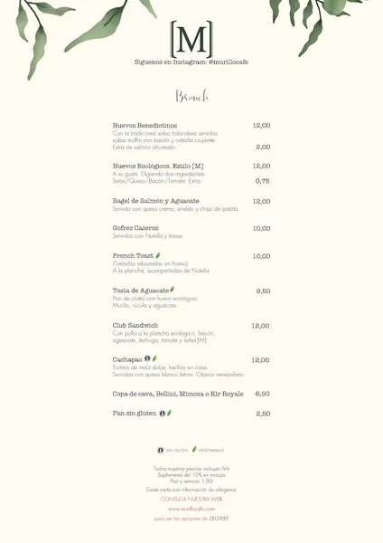 menu 2 of Murillo Café - Restaurante