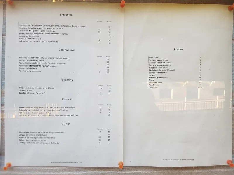 menu 1 of Restaurante Vinoteca García de la Navarra