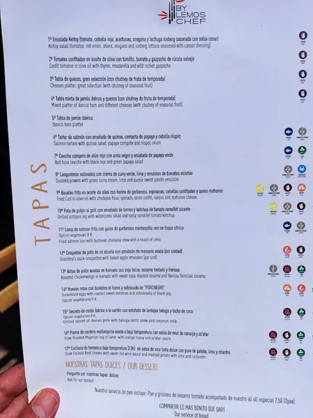 menu 1 of Can Frasquet