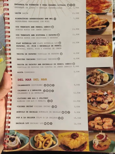 menu 0 of VERMUTERIA LOU