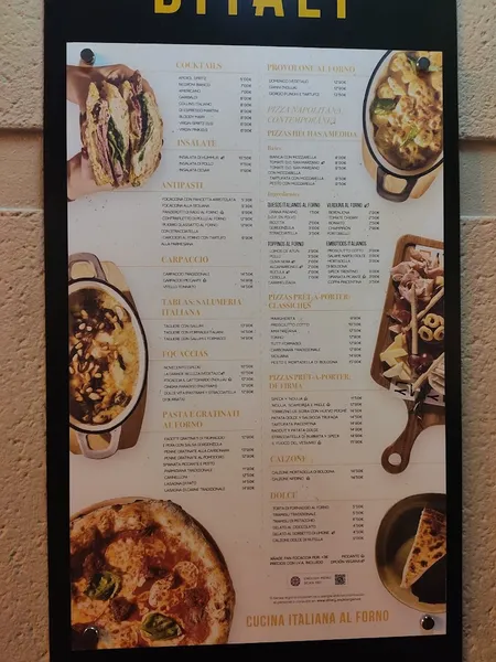 menu 0 of DITALY