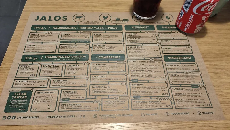 menu 1 of Hamburguesería Jalos