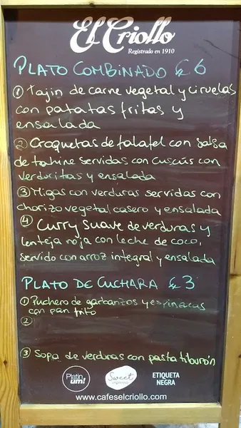 menu 1 of La Piparra