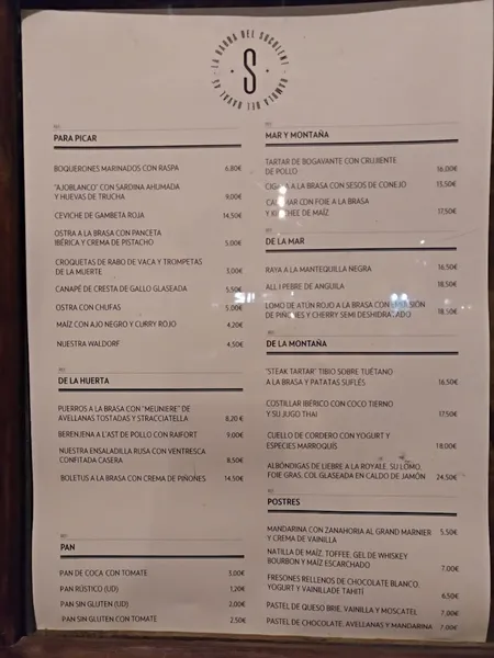 menu 1 of Suculent