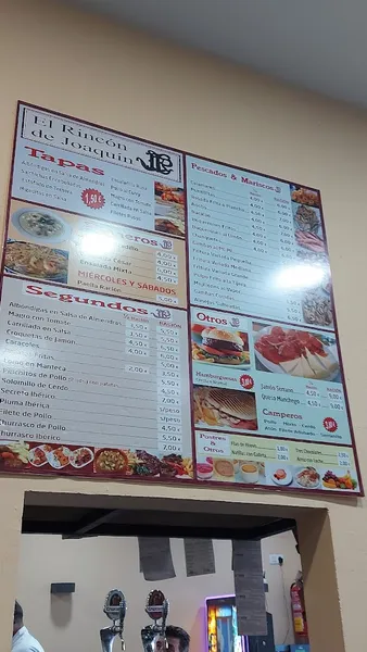 menu 0 of El Rincón de Joaquín