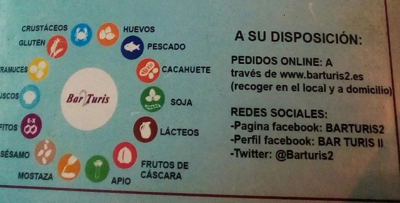 menu 0 of Bar Turís 2