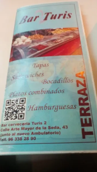 menu 1 of Bar Turís 2