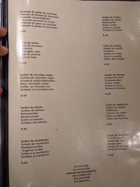 menu 0 of El Pa Torrat