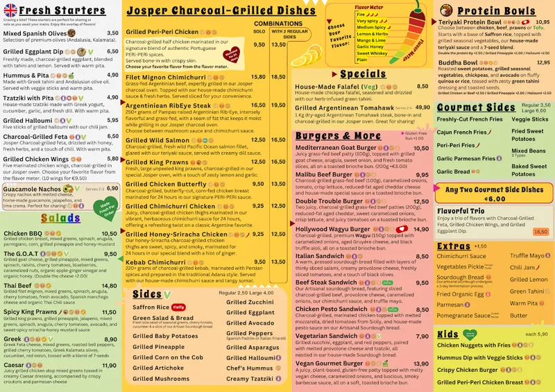menu 1 of 3F Greens