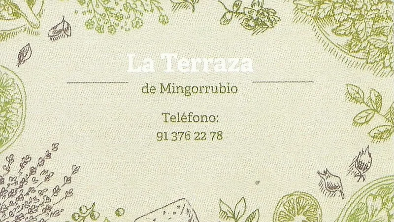 menu 2 of La Terraza de Mingorrubio