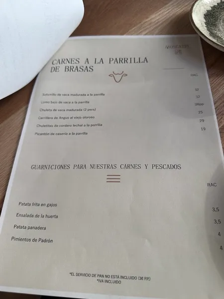 menu 2 of Restaurante Moscatel