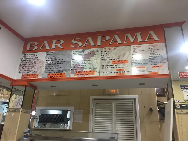 menu 1 of Sapama