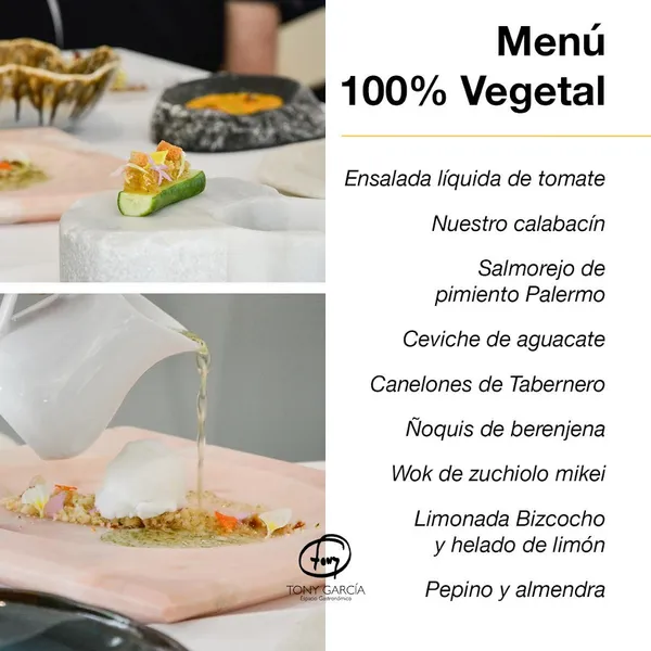 menu 0 of Tony Garcia Espacio Gastronómico